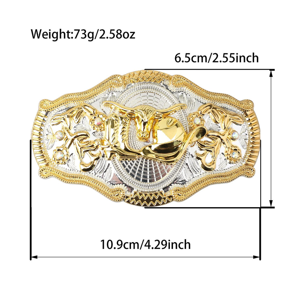 Cowgirl Western Gift Set Belt Buckle Earrings Longhorn Horse Country Rodeo Women