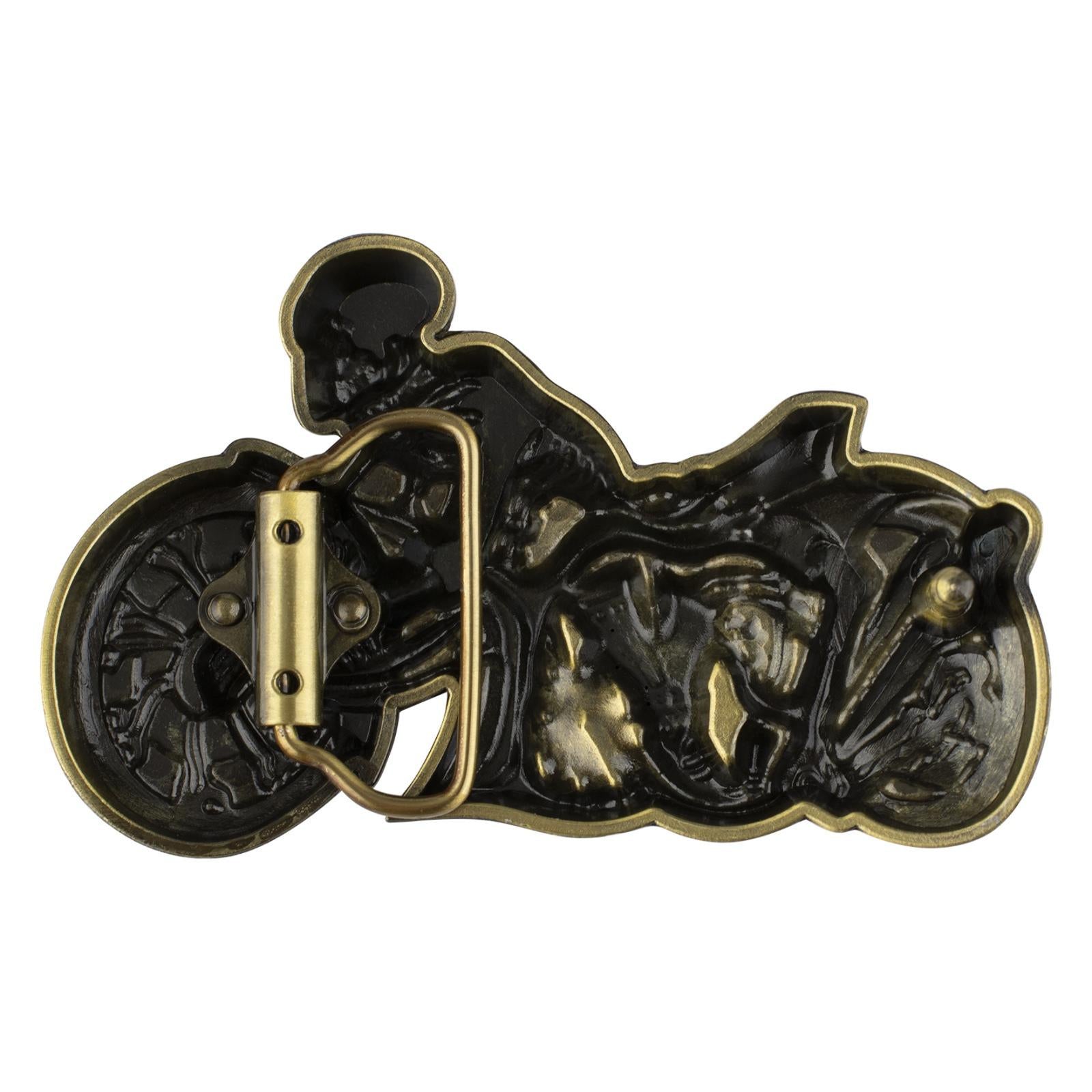 Motorcycle Skull Rider Gothic Belt Buckle