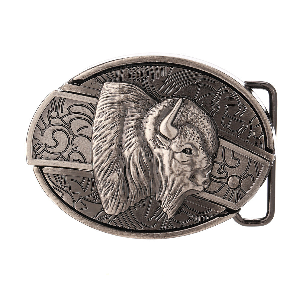 Oval Cowboys Belt Buckle