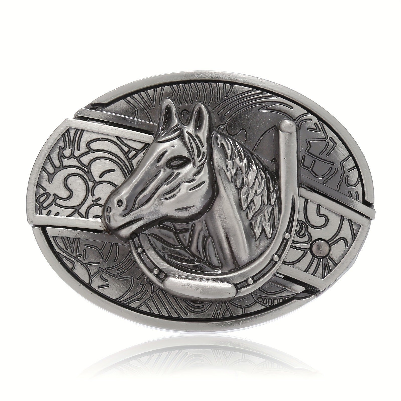 Oval Cowboys Belt Buckle