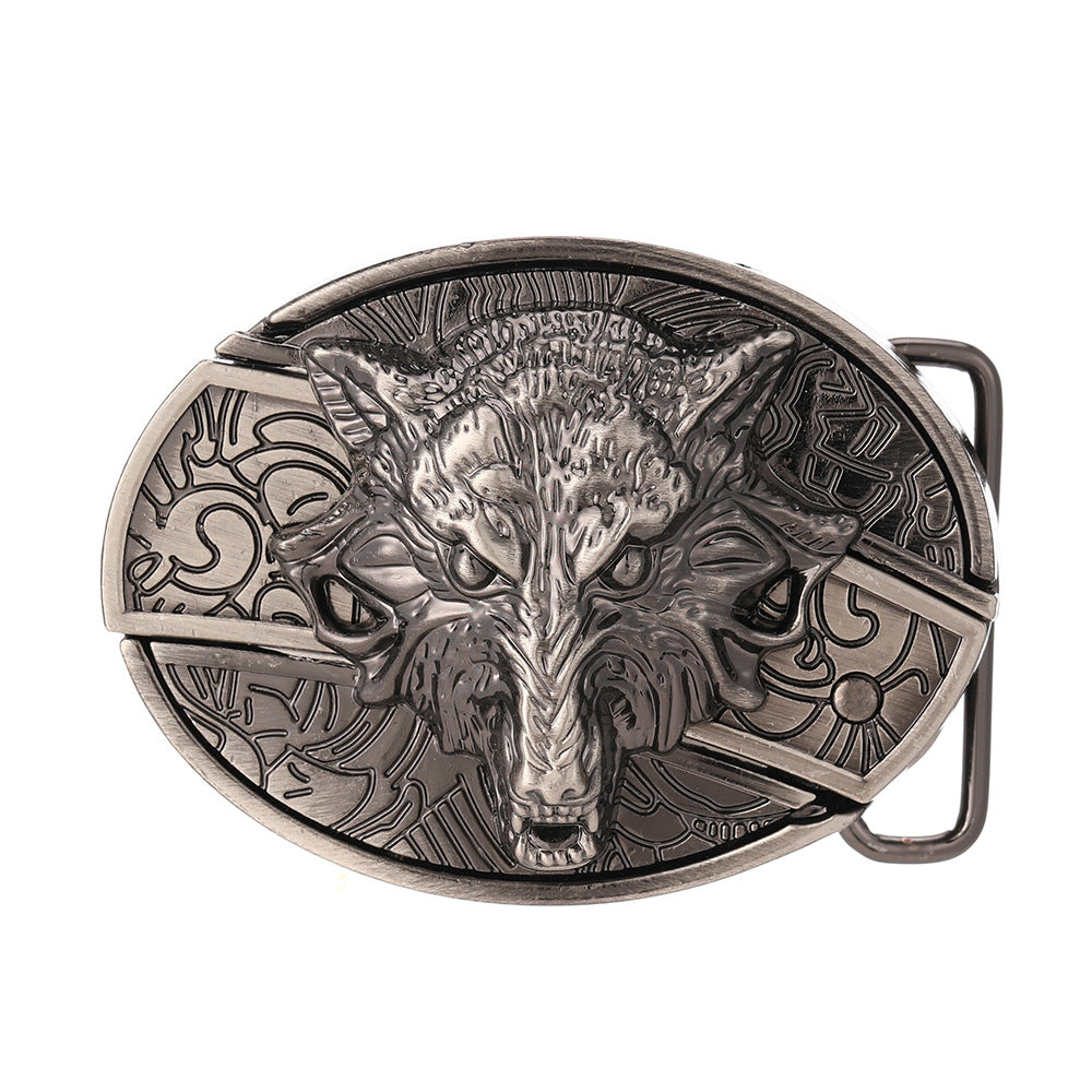 Oval Cowboys Belt Buckle