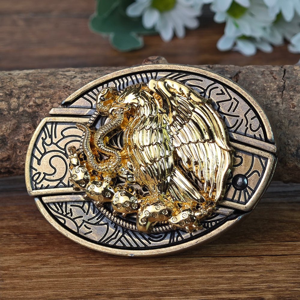 Antique Brass Rodeo Cowboy Buckle - CowderryBelt BucklesEagle & Serpent