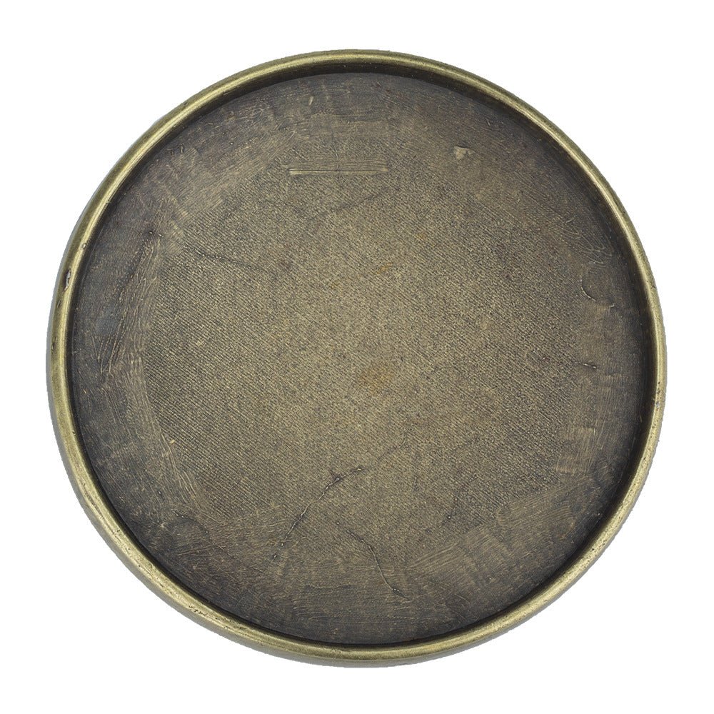 Blank Vintage Solid Brass Belt Buckle - CowderryBelt BucklesRound