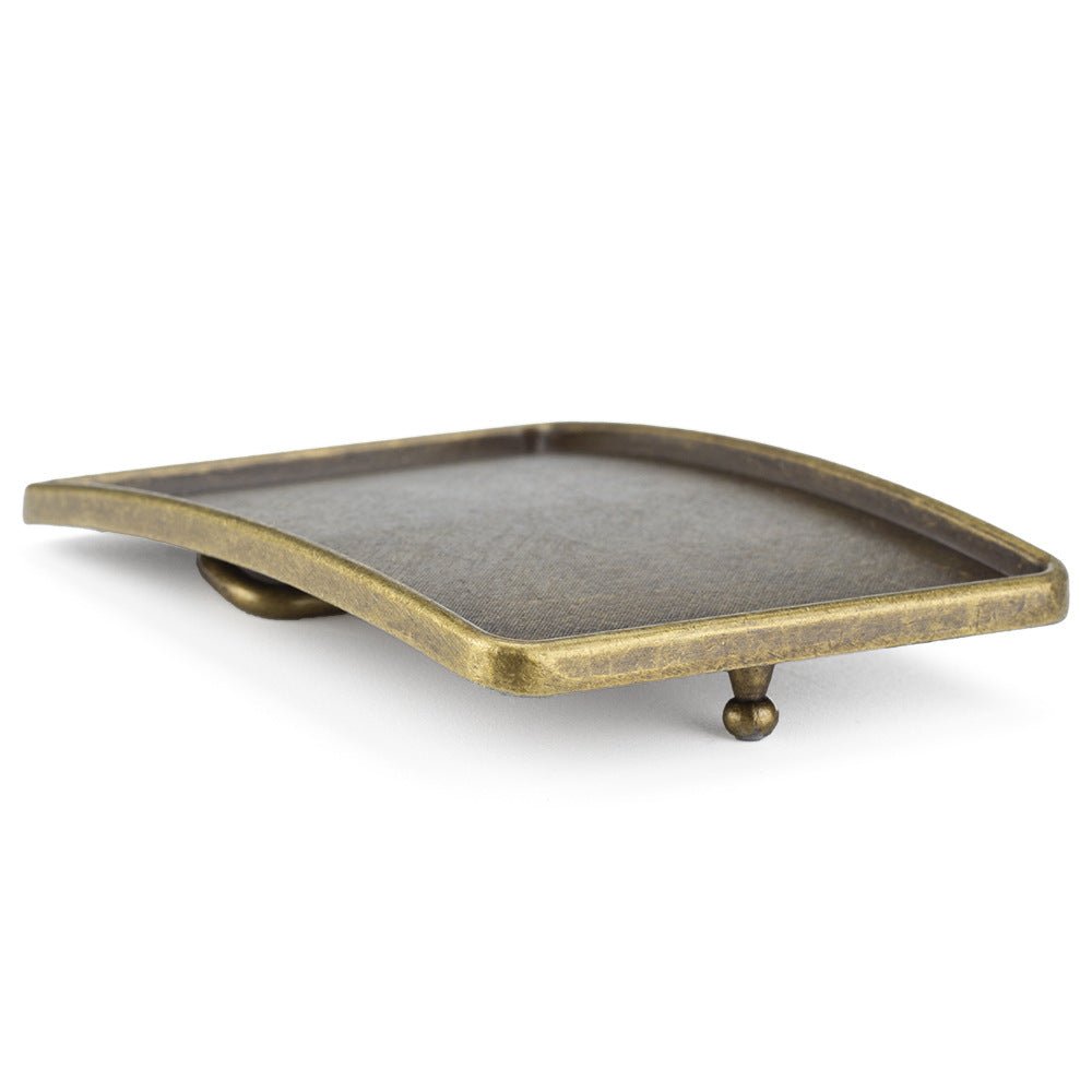 Blank Vintage Solid Brass Belt Buckle - CowderryBelt BucklesSquare