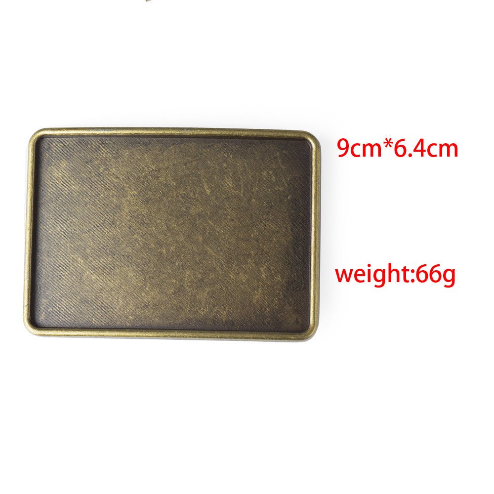 Blank Vintage Solid Brass Belt Buckle - CowderryBelt BucklesSquare