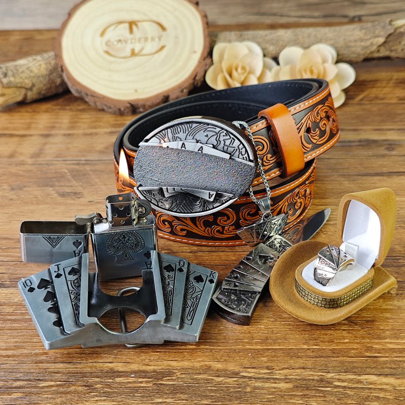 Cowboy’s Royal Flush Kit - CowderryBelt31 - 34 (Fit Waist 29 - 32 in)