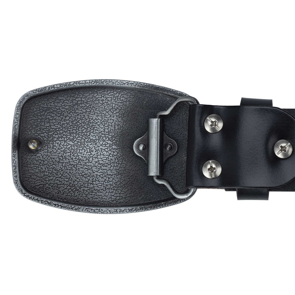 Eagle Tooled Leather Belt 2nd Amendment Patriot Buckle - CowderryBeltsAntique Silver