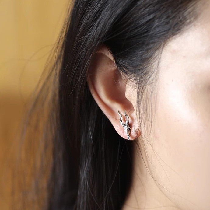 ES4 Antelope Head Earrings - Cowderry
