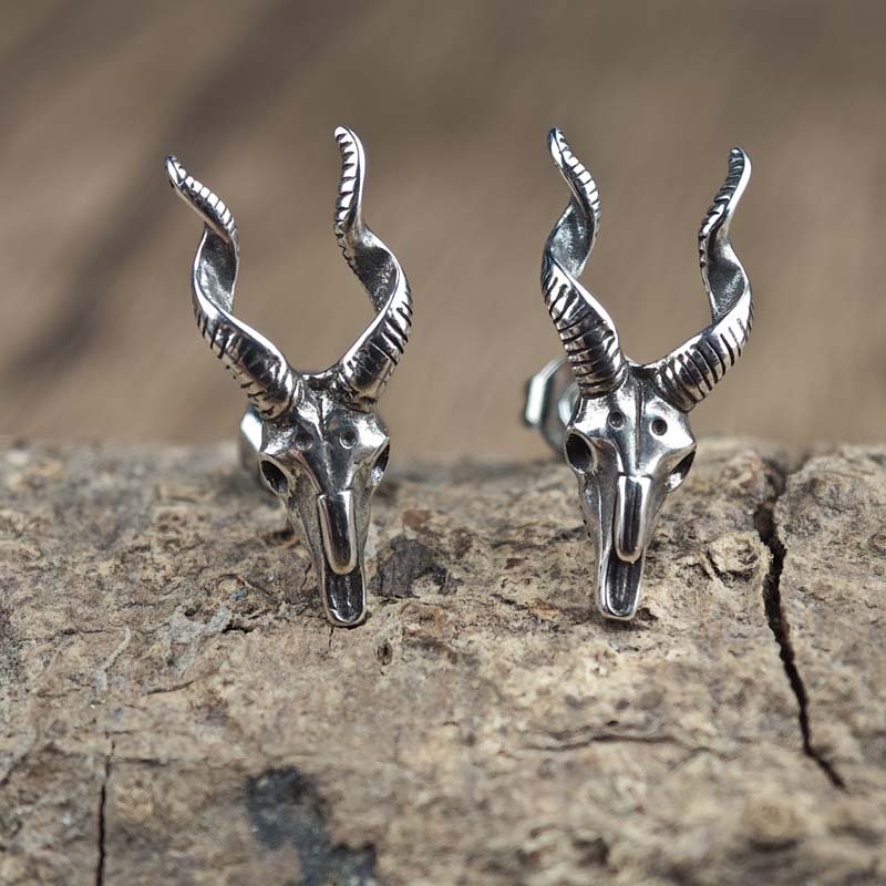 ES4 Antelope Head Earrings - Cowderry