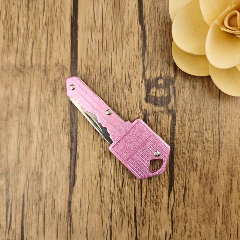 Folding Key-shaped - CowderryKeychainsPink