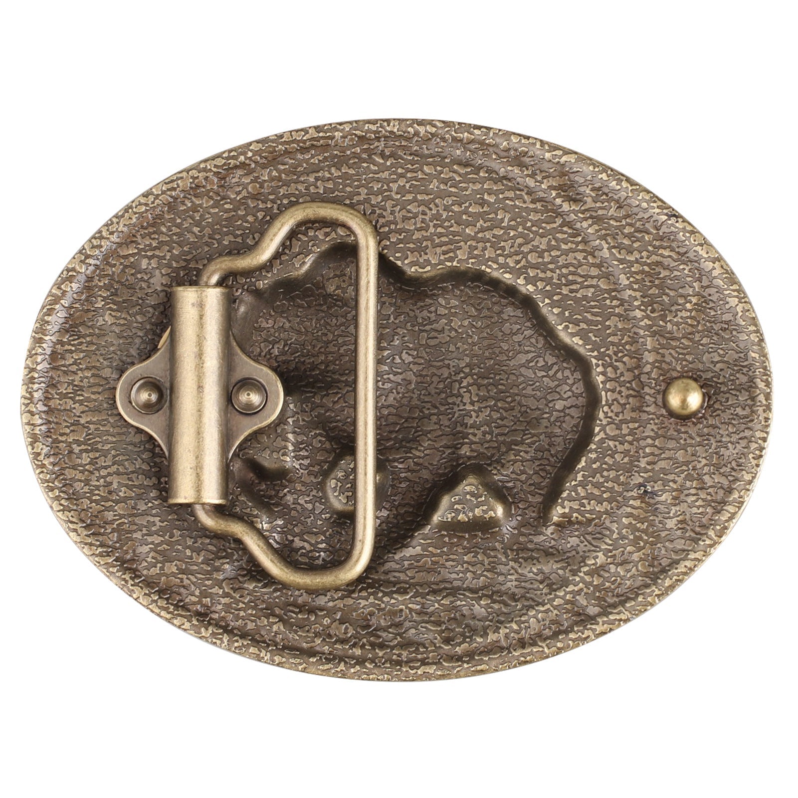 Grizzly Bear Fishing Western Belt Buckle - CowderryBelt Buckles