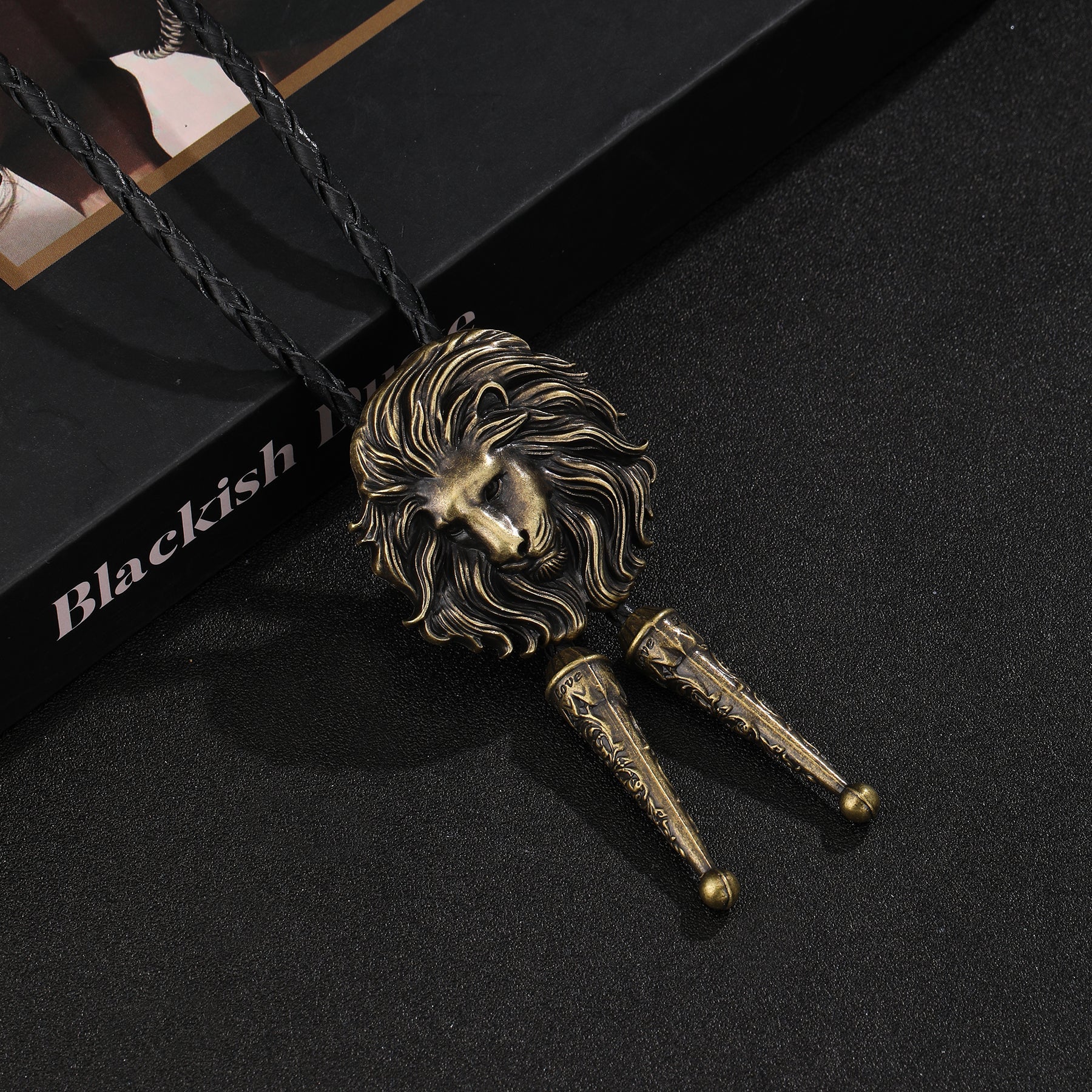 Lion Head Bolo Tie - CowderryBolo TieCalm Lion