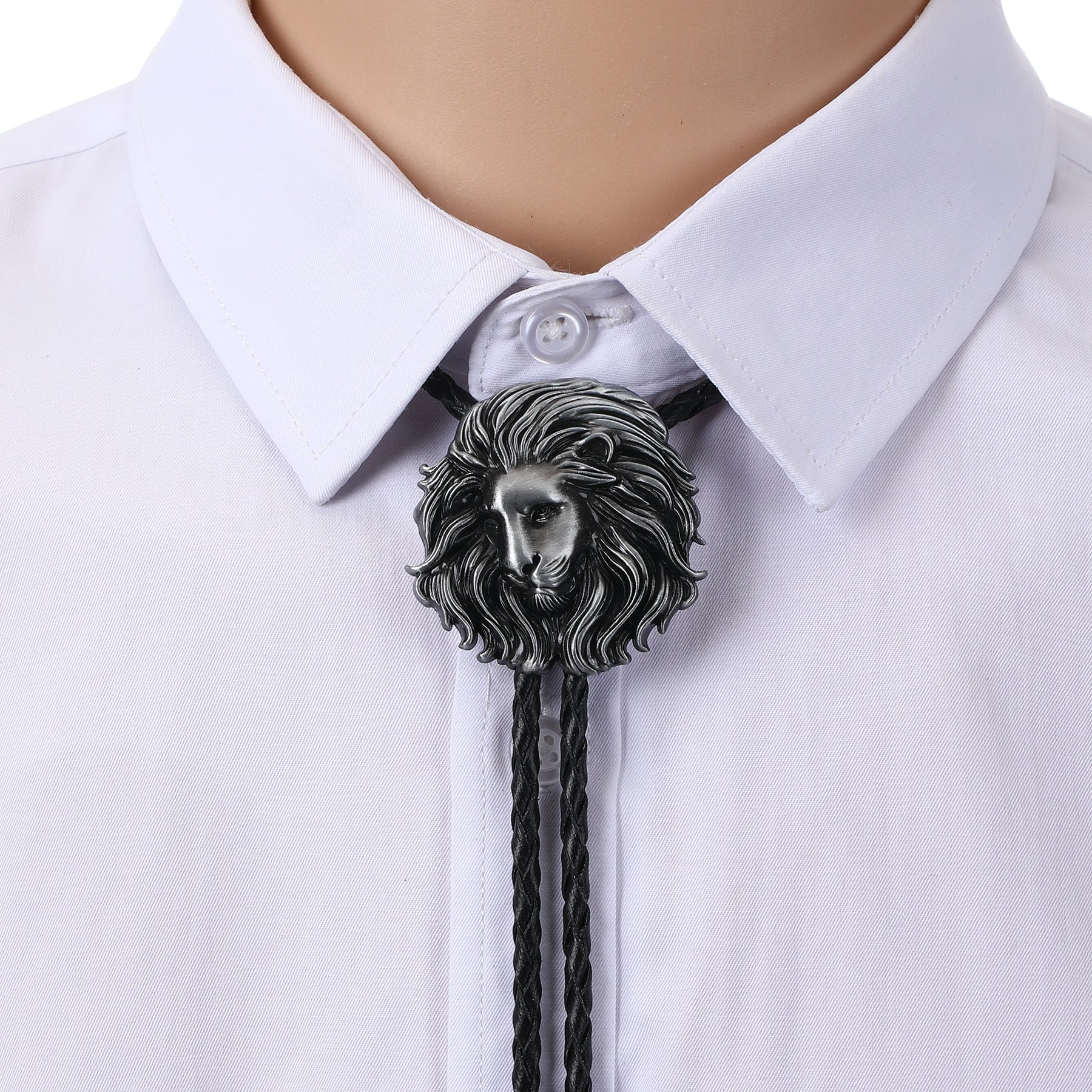 Lion Head Bolo Tie - CowderryBolo TieCalm Lion