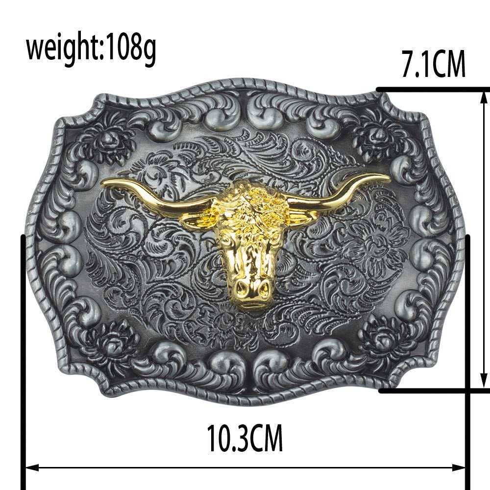 Longhorn Belt Buckle - CowderryBelt BuckleM