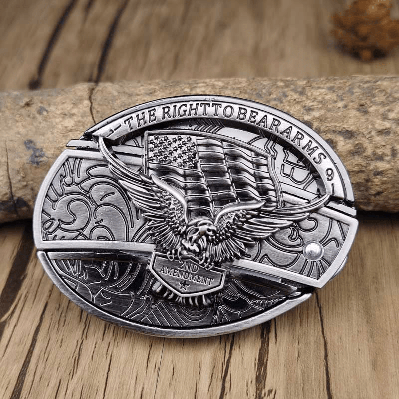 Metal Oval Belt Buckle for Cowboy Cowgirl - CowderryBelt BuckleAmendment
