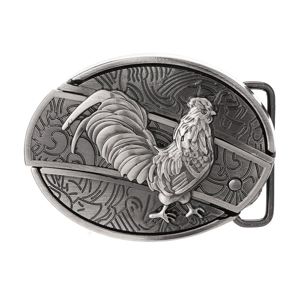 Metal Oval Belt Buckle for Cowboy Cowgirl - CowderryBelt BuckleChicken