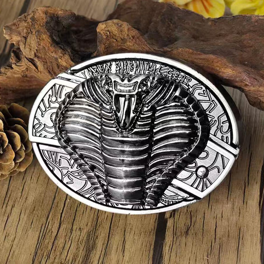 Metal Oval Cowboys Belt Buckle - CowderryBelt BuckleCobra