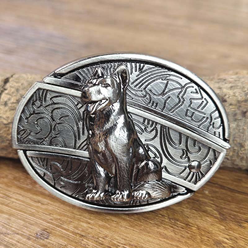 Metal Oval Cowboys Belt Buckle - CowderryBelt BuckleDog