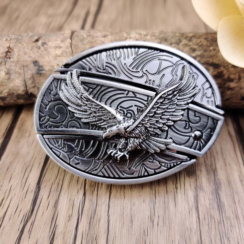 Metal Oval Cowboys Belt Buckle - CowderryBelt BuckleEagle