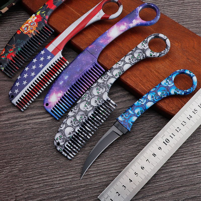 PK-108 Comb - CowderryCombs & BrushesBlue Skull