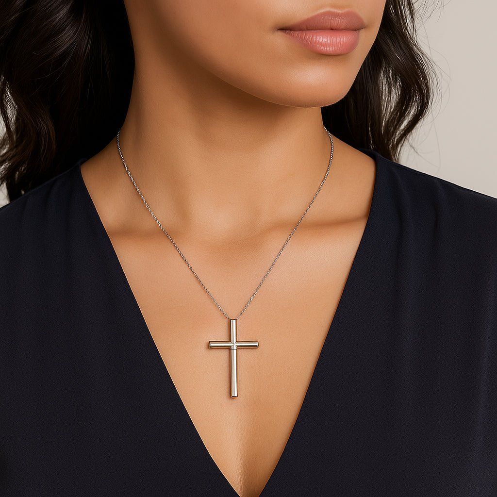 Stainless Steel Multifunctional Cross Necklace - Cowderry