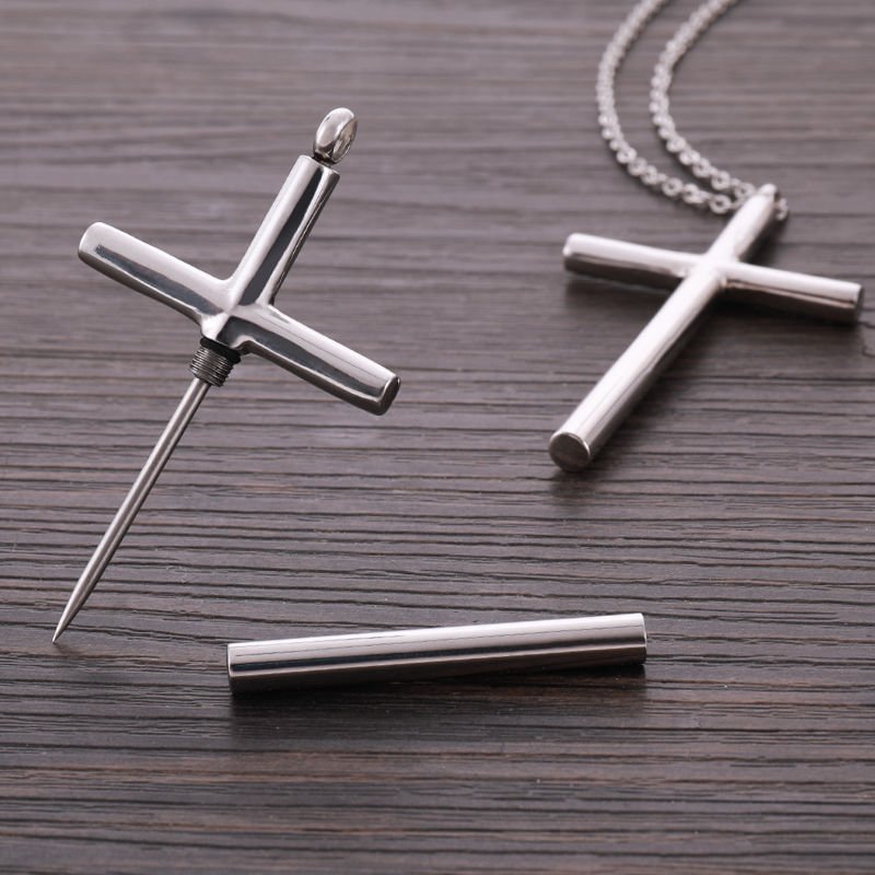 Stainless Steel Multifunctional Cross Necklace - CowderryNecklaces