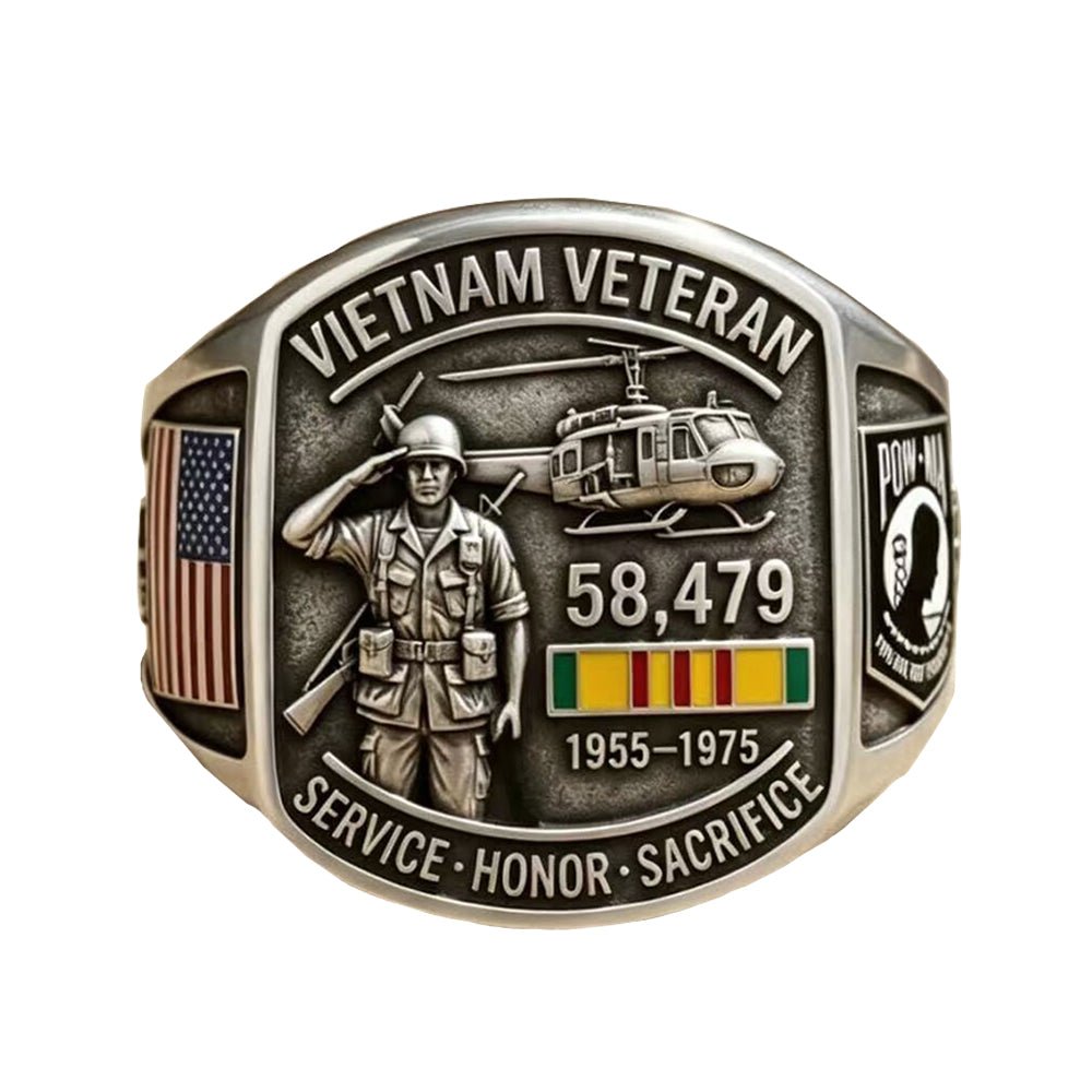 Vietnam Veteran Memorial Souvenir Rings - CowderryRings8 US