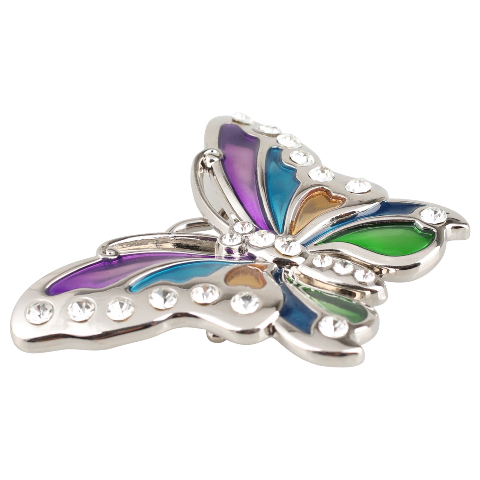 Vintage Y2K Butterfly Colorful Rhinestone Belt Buckle for Women - CowderryBelt Buckles