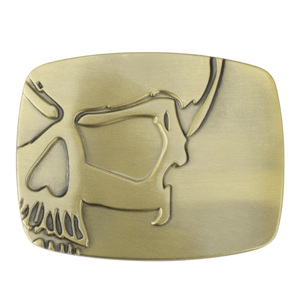 Western Skull Belt Buckle - CowderryBelt BuckleSilver
