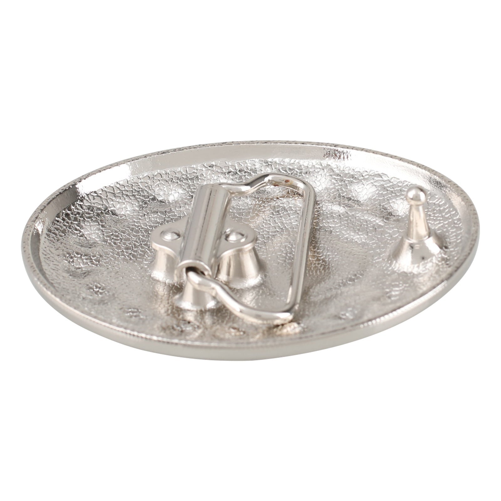 Western Turquoise Bear Paw Silver Belt Buckle - CowderryBelt Buckles