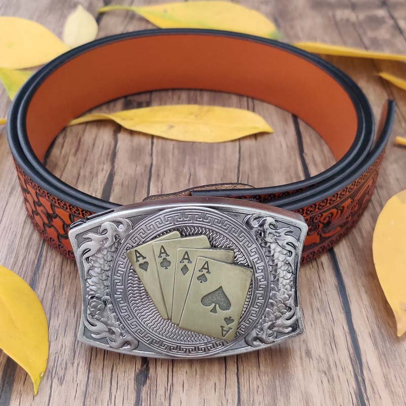 4Ace Poker Utility Belt - CowderryBeltsSquare Buckle