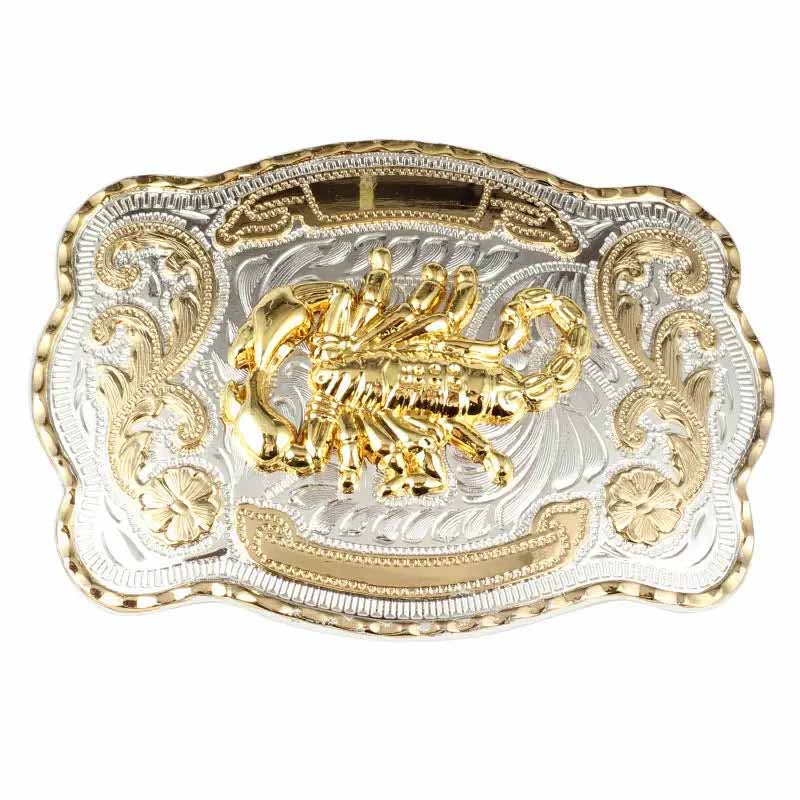 Gold Large Animal Western Belt Buckle for Men