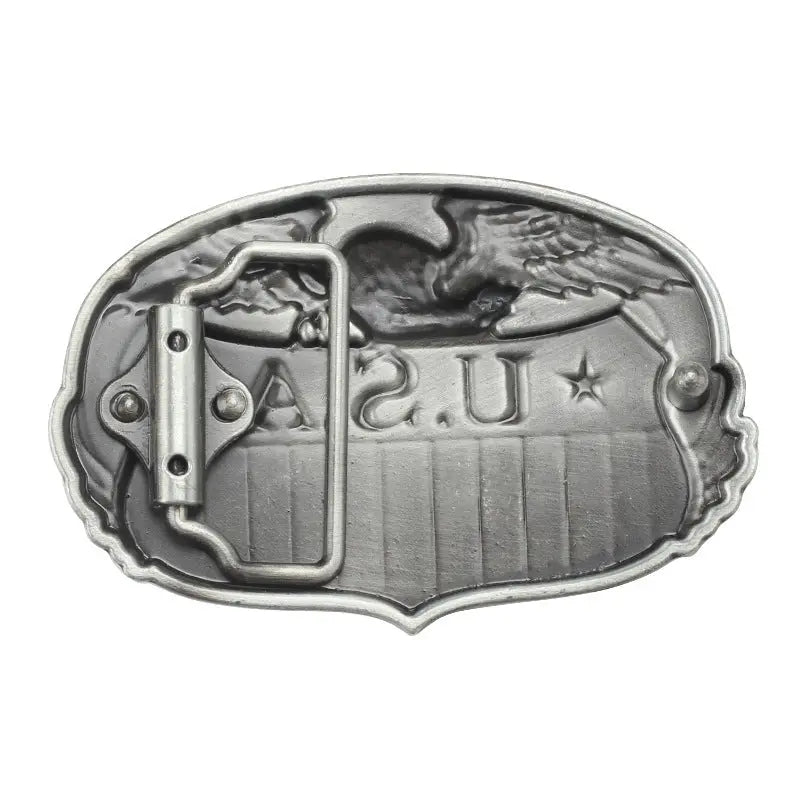 American Flag Bald Eagle Belt Buckle - CowderryBelt Buckle