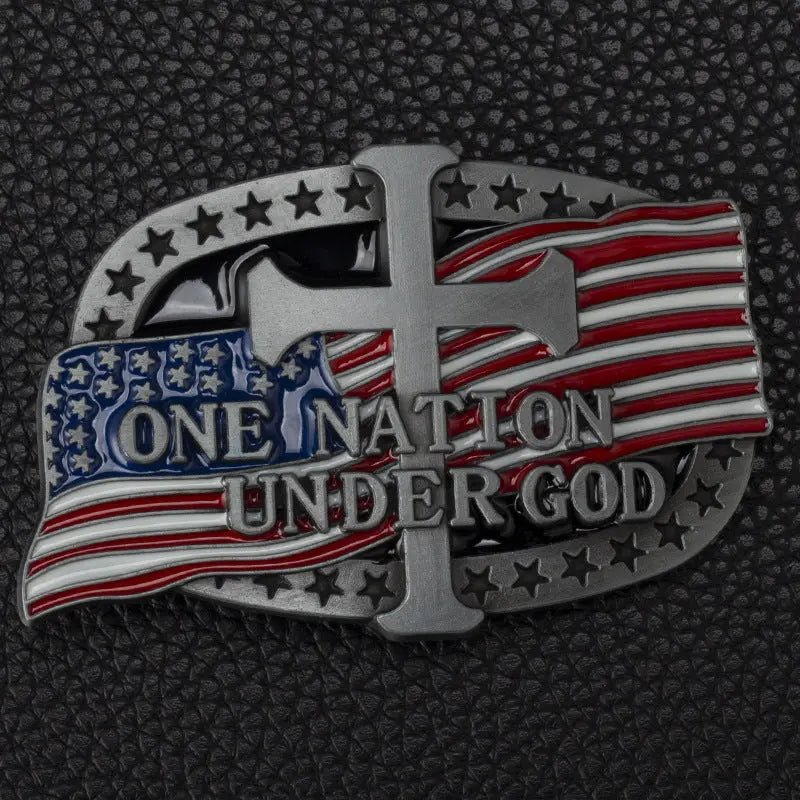 American Flag Cross Belt Buckle - CowderryBelt BuckleAmerican Flag