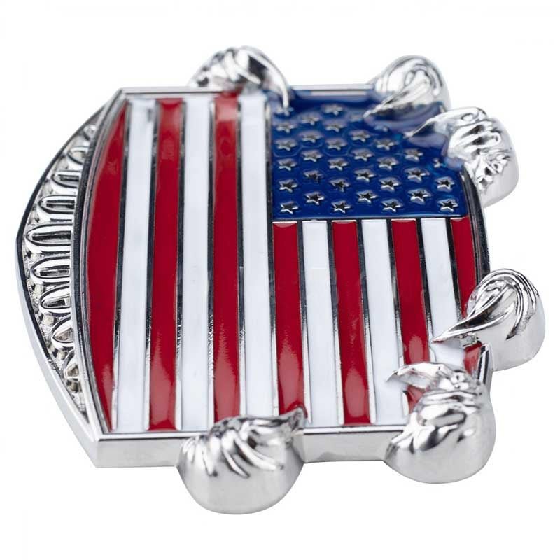 American Flag with Eagle Claw Western Belt Buckle - Cowderry