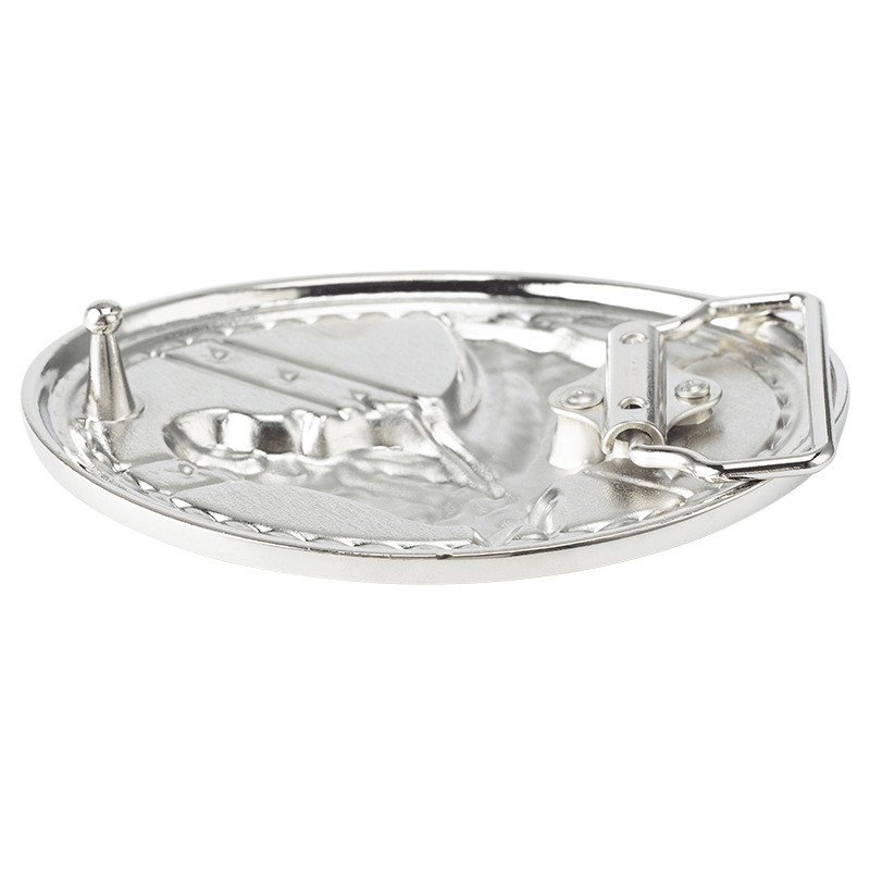 American Flag with Horse Head Western Belt Buckle - CowderryBelt Buckles