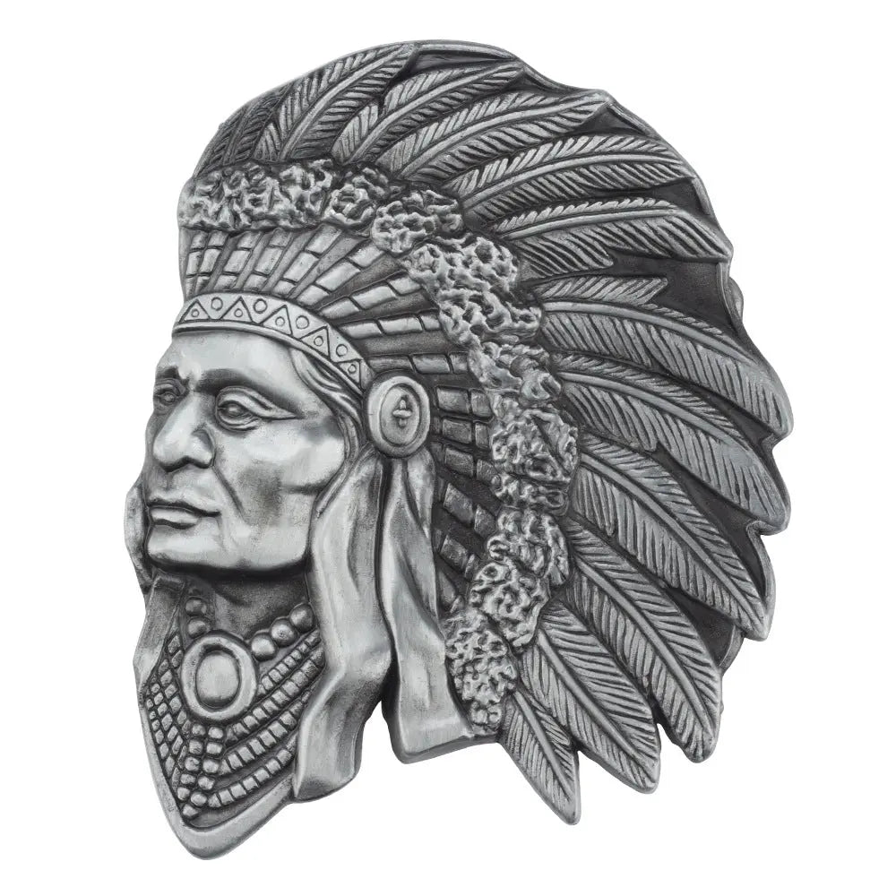 American Indian Alloy Belt Buckle - CowderryBelt BuckleSilver