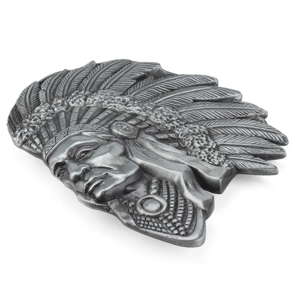 American Indian Alloy Belt Buckle - CowderryBelt BuckleSilver