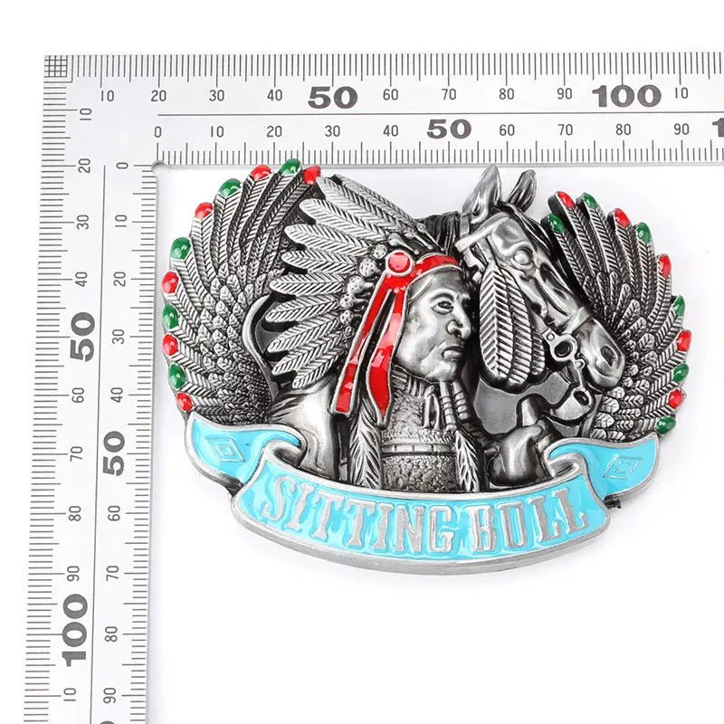 American Indian and Horse Belt Buckles - CowderryBelt Buckle