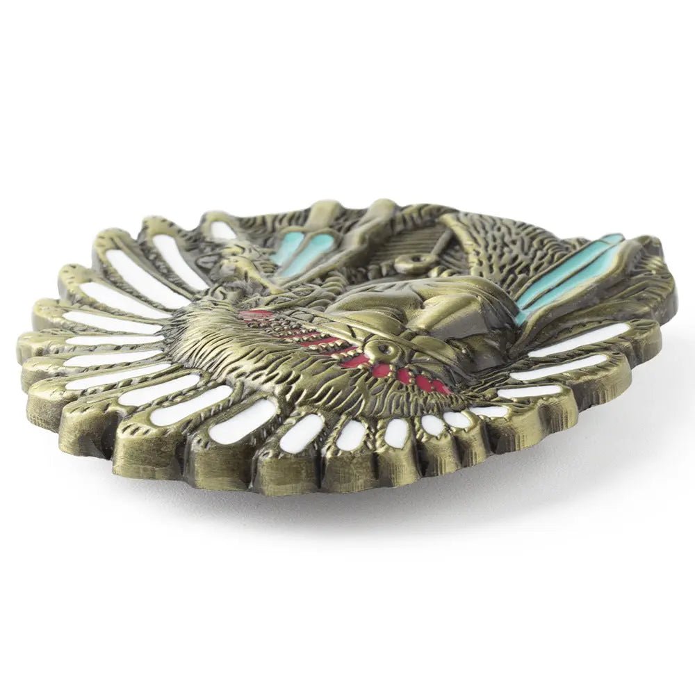 American Indian Belt Buckle - CowderryBelt BuckleSilver