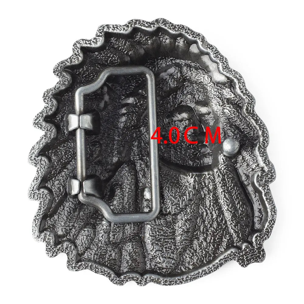 American Indian Belt Buckle - CowderryBelt BuckleSilver