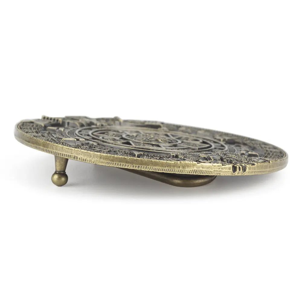 Aztec Solar Calendar Belt Buckle - CowderryBelt BuckleRound