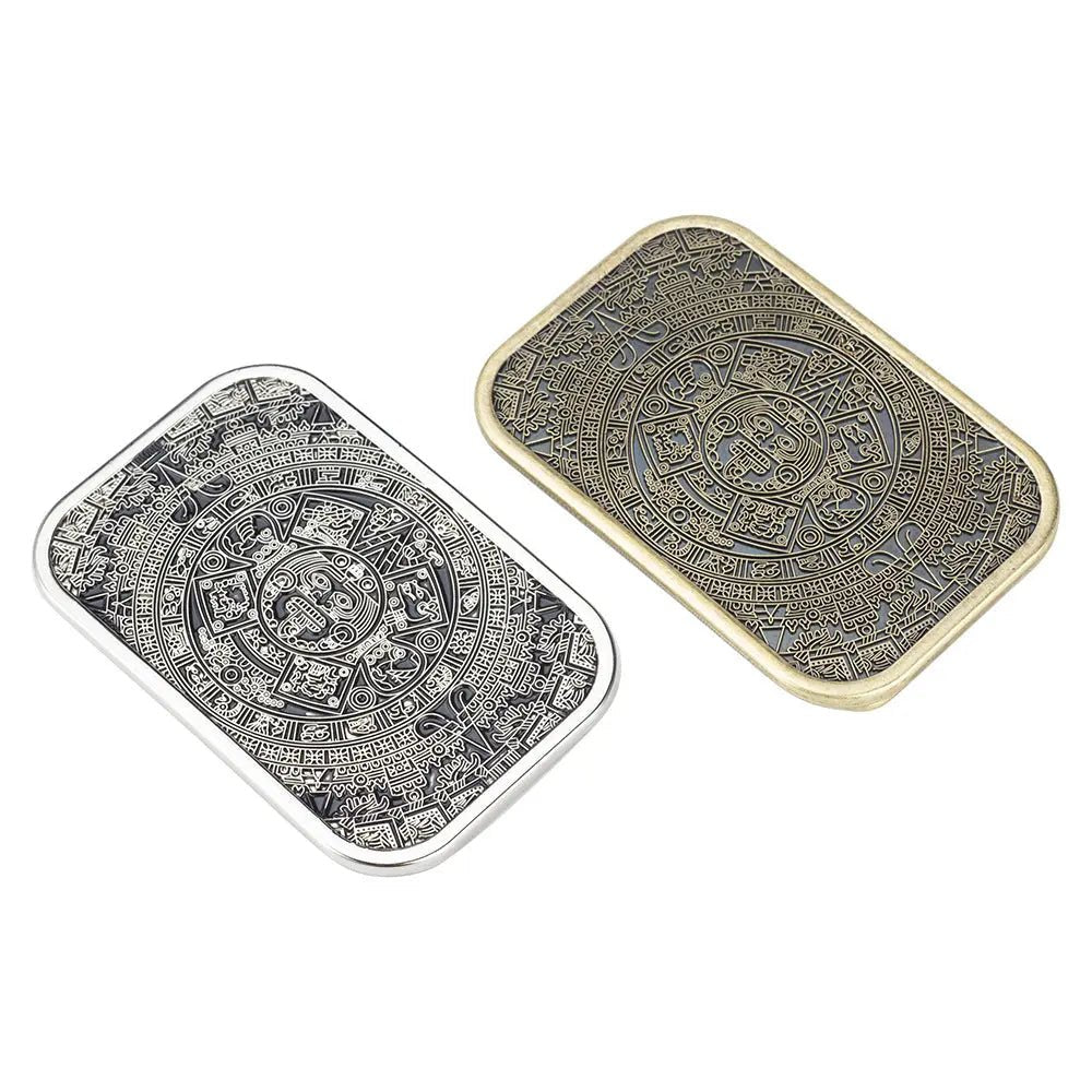 Aztec Solar Calendar Belt Buckle - CowderryBelt BuckleSquare