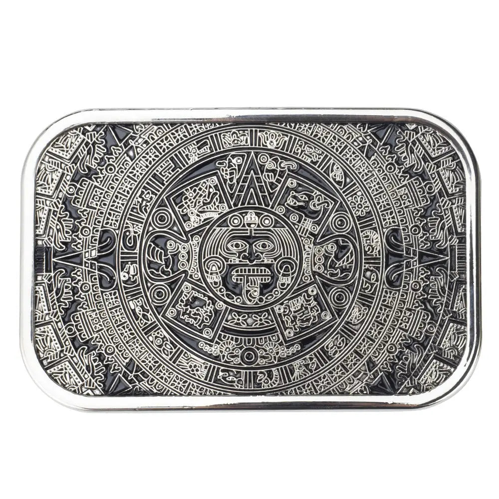 Aztec Solar Calendar Belt Buckle - CowderryBelt BuckleSquare