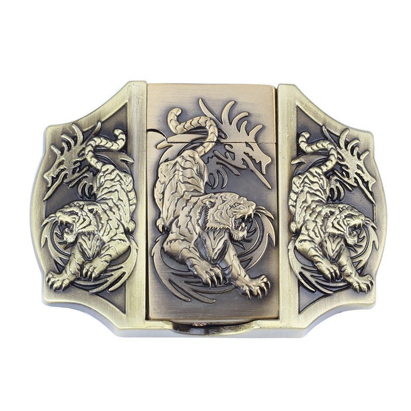Belt Buckle with Lighter - CowderryBelt BucklesTiger
