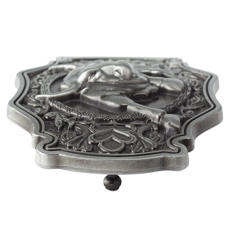 Bull Cowboy Western Belt Buckle - CowderryBelt BucklesTin