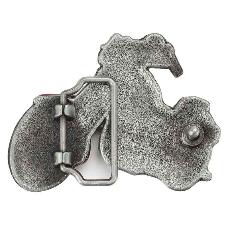 Cool Motorcycle Western Belt Buckle - CowderryBelt BucklesBlue