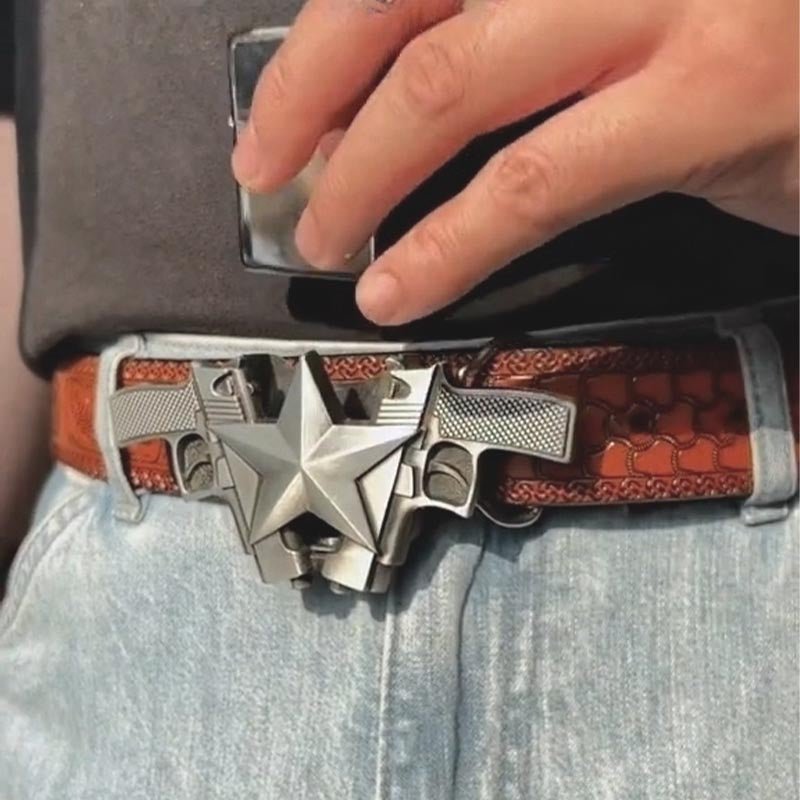Country Utility Belt with Lighter - CowderryPistol Shape
