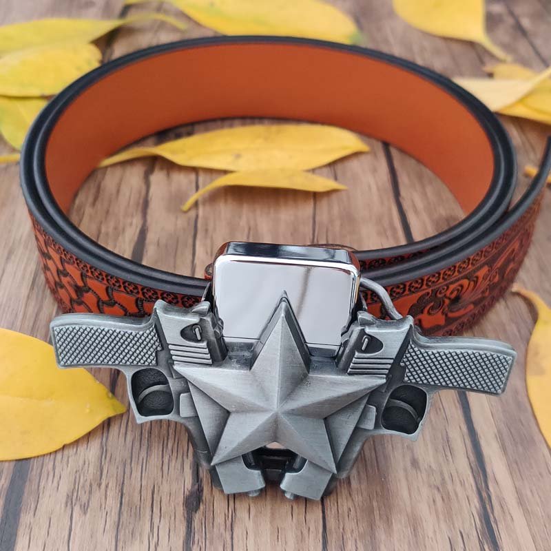 Country Utility Belt with Lighter - CowderryPistol Shape