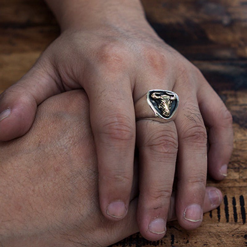 Cow Head Open Ring - CowderryringGold